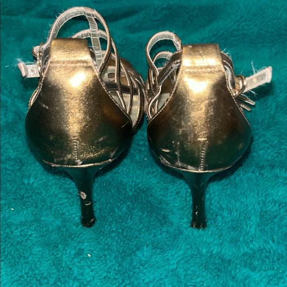Guess by Marciano Women's Gold Strappy Heels - Picture 5 of 6